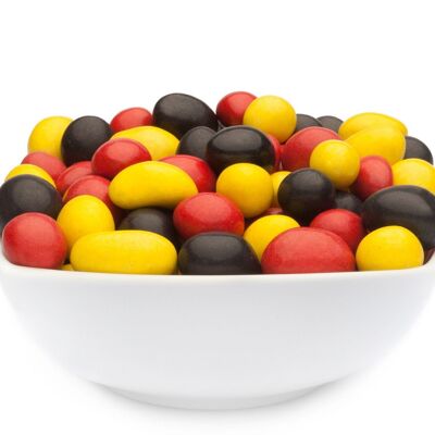 Cacahuetes amarillos, rojos y negros. PU con 1 pieza y contenido de 5000g