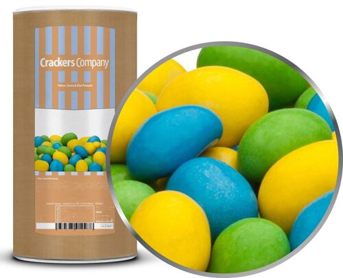 Yellow, Green & Blue Peanuts. VPE mit 9 Stk. u. 950g Inhalt