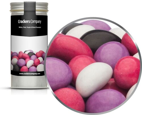 White, Pink, Purple & Black Peanuts. VPE mit 40 Stk. u. 110g