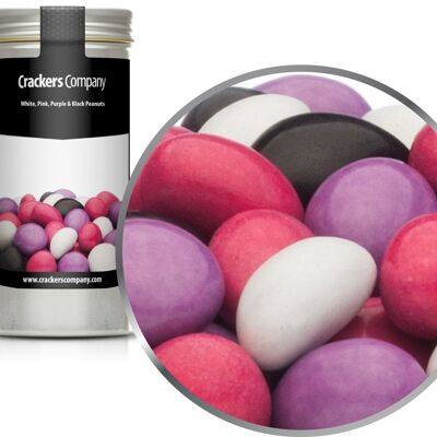 White, Pink, Purple & Black Peanuts. PU with 40 pieces and 110g