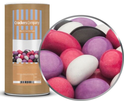 White, Pink, Purple & Black Peanuts. VPE mit 9 Stk. u. 950g