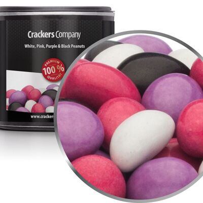 White, Pink, Purple & Black Peanuts. VPE mit 36 Stk. u. 110g