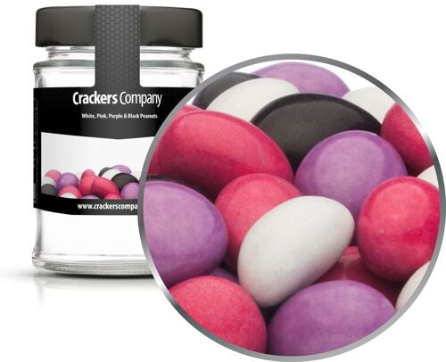 White, Pink, Purple & Black Peanuts. VPE mit 45 Stk. u. 110g