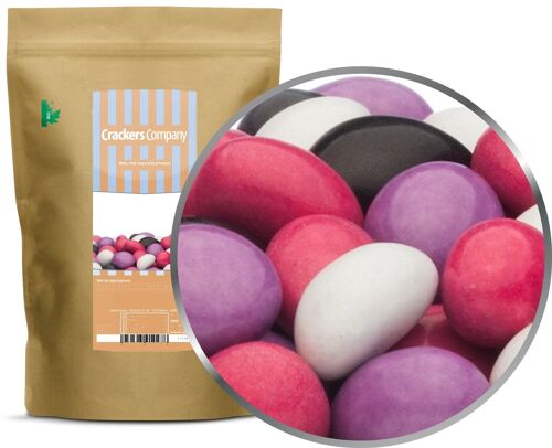 White, Pink, Purple & Black Peanuts. VPE mit 8 Stk. u. 750g