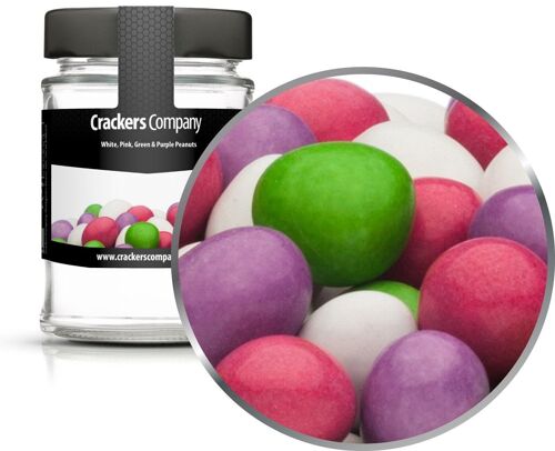 White, Pink, Green & Purple Peanuts. VPE mit 45 Stk. u. 110g