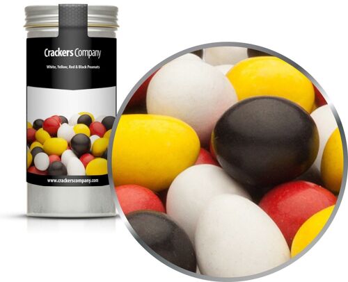 White, Yellow, Red & Black Peanuts. VPE mit 40 Stk. u. 110g