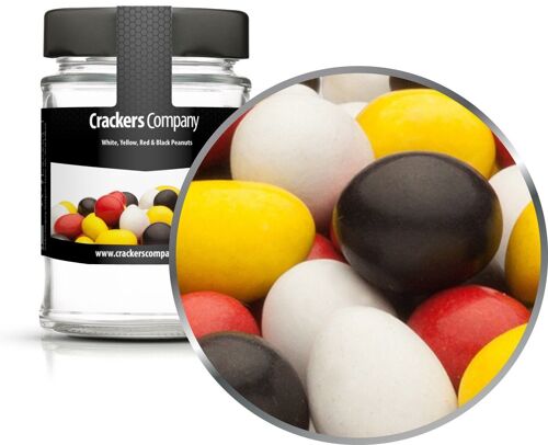 White, Yellow, Red & Black Peanuts. VPE mit 45 Stk. u. 110g