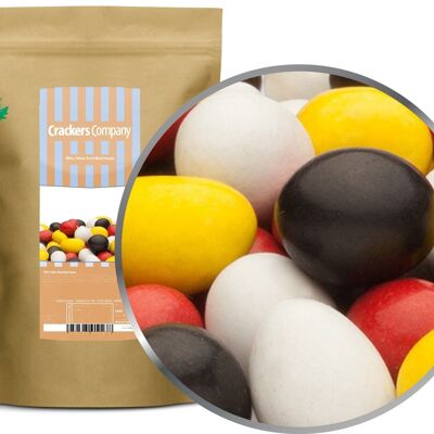 White, Yellow, Red & Black Peanuts. PU with 8 pieces and 750g I