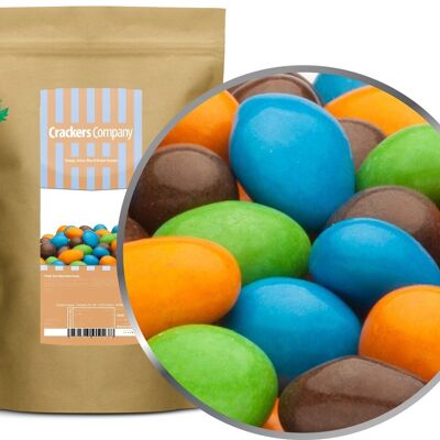 Orange, Green, Blue & Brown Peanuts. PU with 8 pieces and 750g