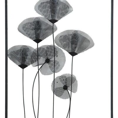 Metal wall relief "Poppy"34