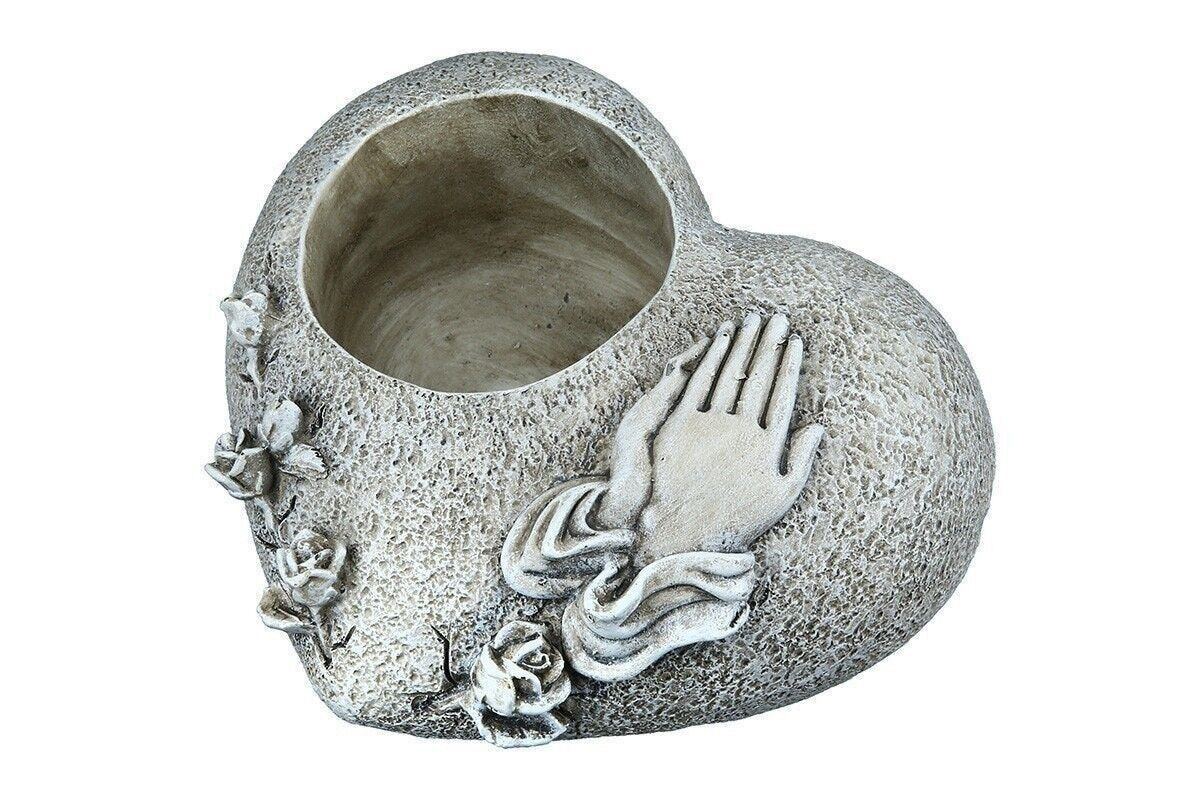 Poly Gedenkherz für Grablicht VE 678