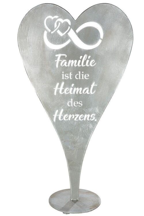 Metall Herzständer "Familie" VE 2174