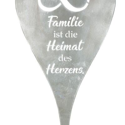 Metal heart stand "Family" VE 2174