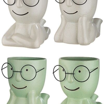 Ceramic vase "Smile" w. Glasses VE 4 so181