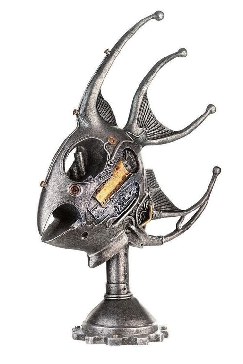 Poly Skulptur"Steampunk Fisch" 273