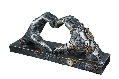 Poly Skulptur"Steampunk Hand" 310