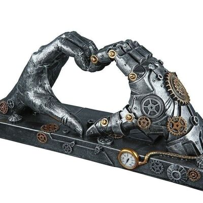 Poly Skulptur"Steampunk Hand" 310