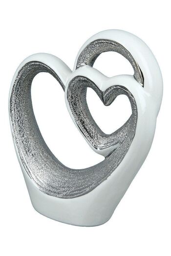 Sculpture en porcelaine "Coeur dans le coeur" VE 6362 1