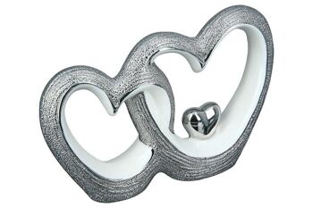 Sculpture en porcelaine "couple de coeur" avec coeur VE 4364 1