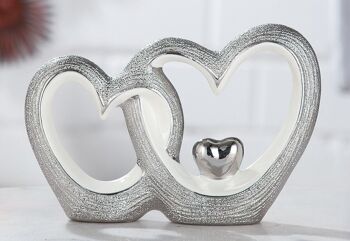 Sculpture en porcelaine "couple de coeur" avec coeur VE 4364 2