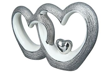 Sculpture en porcelaine "couple de coeur" avec coeur VE 4364 3