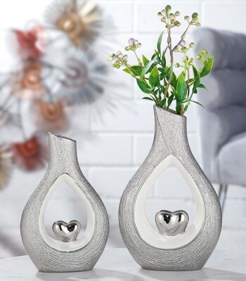 Vase en porcelaine avec coeur VE 4366 2