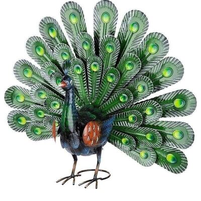 Metal peacock fan 384