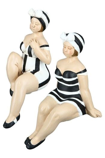 Figurine poly "Becky" noir/blanc UE 6 so389 1