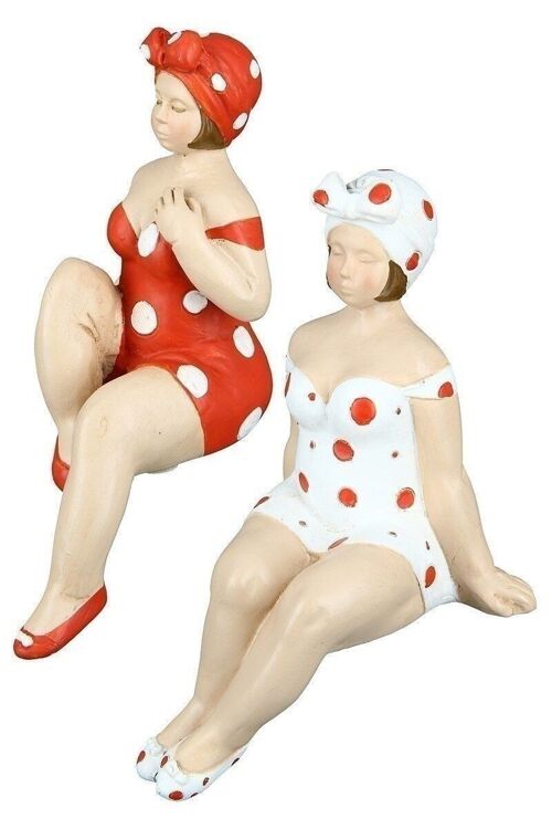 Poly Figur "Becky" rot/weiß VE 6 so393