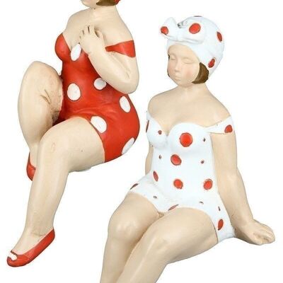 Poly Figur "Becky" rot/weiß VE 6 so393
