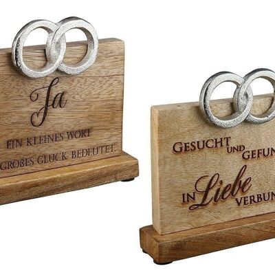 Wooden messages "Wedding" VE 8 so470