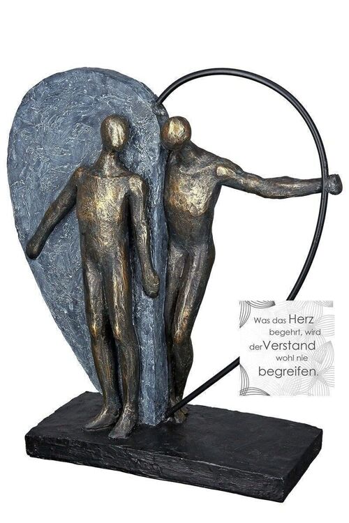 Poly Metall Skulptur"Heartbeat" 526