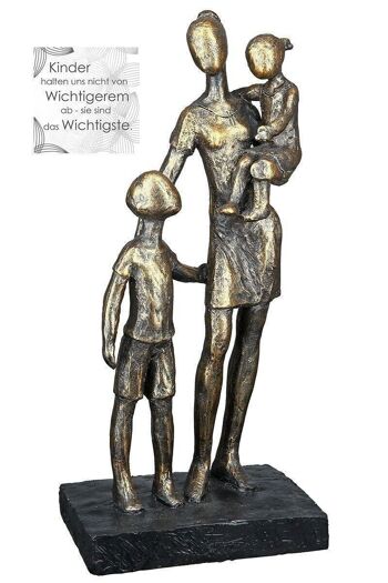 Sculpture poly "Mère avec enfants"529 1