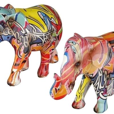 Arte callejero de elefante polivinílico VE 2 so544