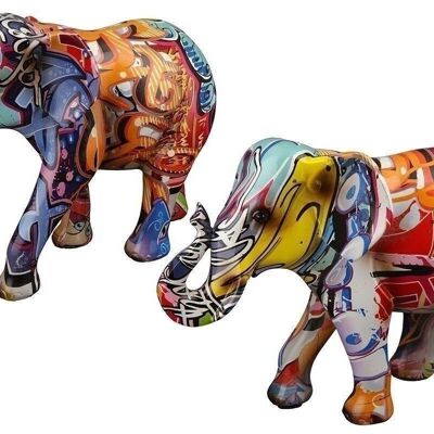 Elefante de poliéster Street Art VE 2 so546