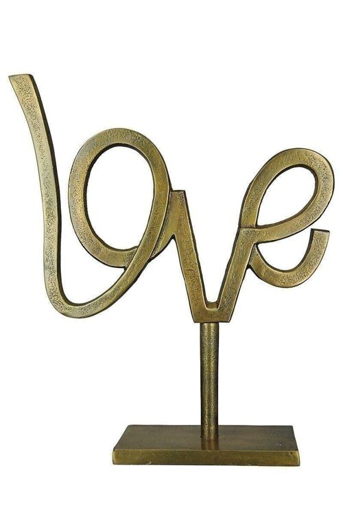 Alu Skulptur "Love" antik564