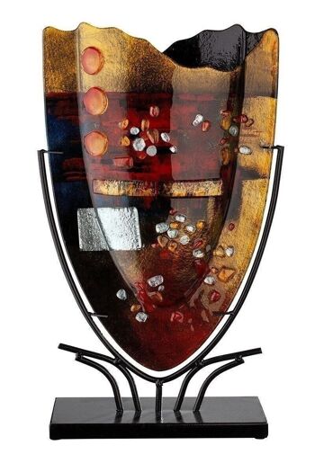 Vase décoratif d'art en verre Pearls584 3