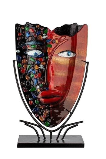 Vase décoratif d'art en verre Face 589 1