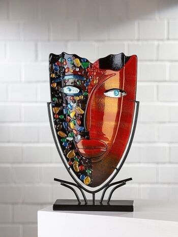 Vase décoratif d'art en verre Face 589 2