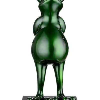 Poly Sculp."Rana"verde metalizado 597