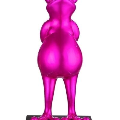 Poly Sculp."Rana"rosa metalizado 598