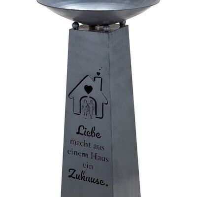 Metal bowl stand "Zuhause" VE 4789