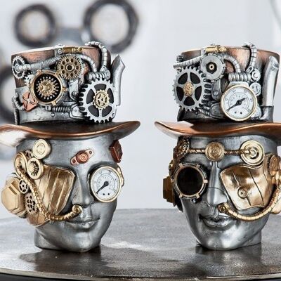 Poly sculpture "Steampunk Male" 791