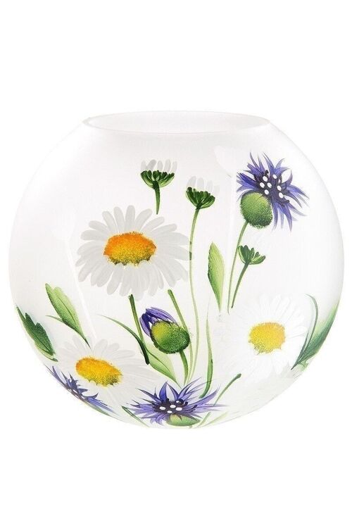 Glas Kugelvase "Wildblumen" VE 2799