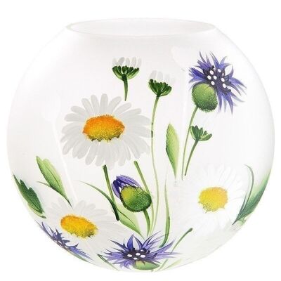 Glas Kugelvase "Wildblumen" VE 2799