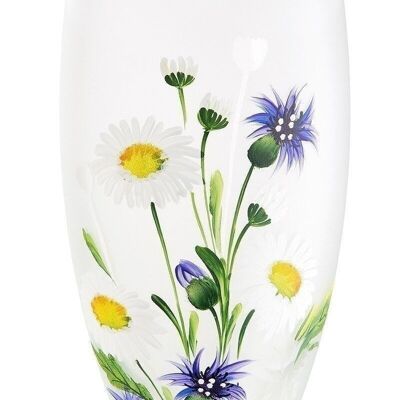 Vase ovale en verre "fleurs sauvages" 800