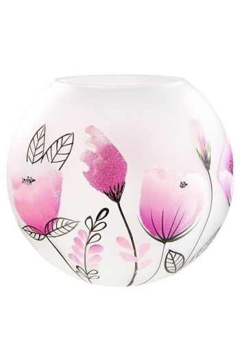 Vase boule en verre "Fleuri" VE 2803 1