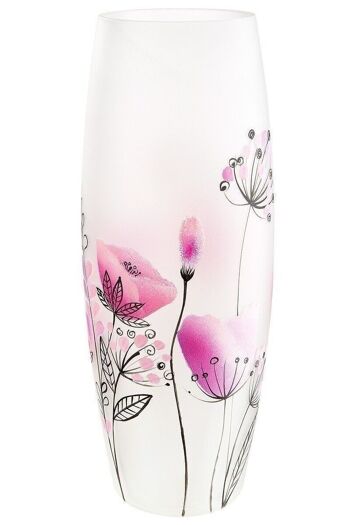 Vase ovale en verre "Fleuri" 804 4