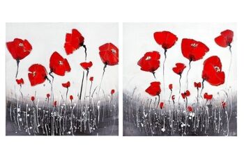 Tableau peinture "coquelicot" VE 2 so811 1