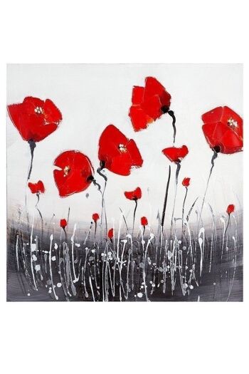 Tableau peinture "coquelicot" VE 2 so811 5